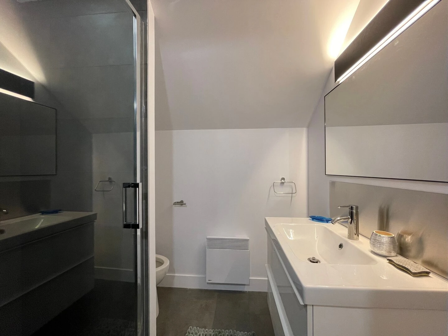 Salle de bain de la chambre 4 du chalet Le Bellissime