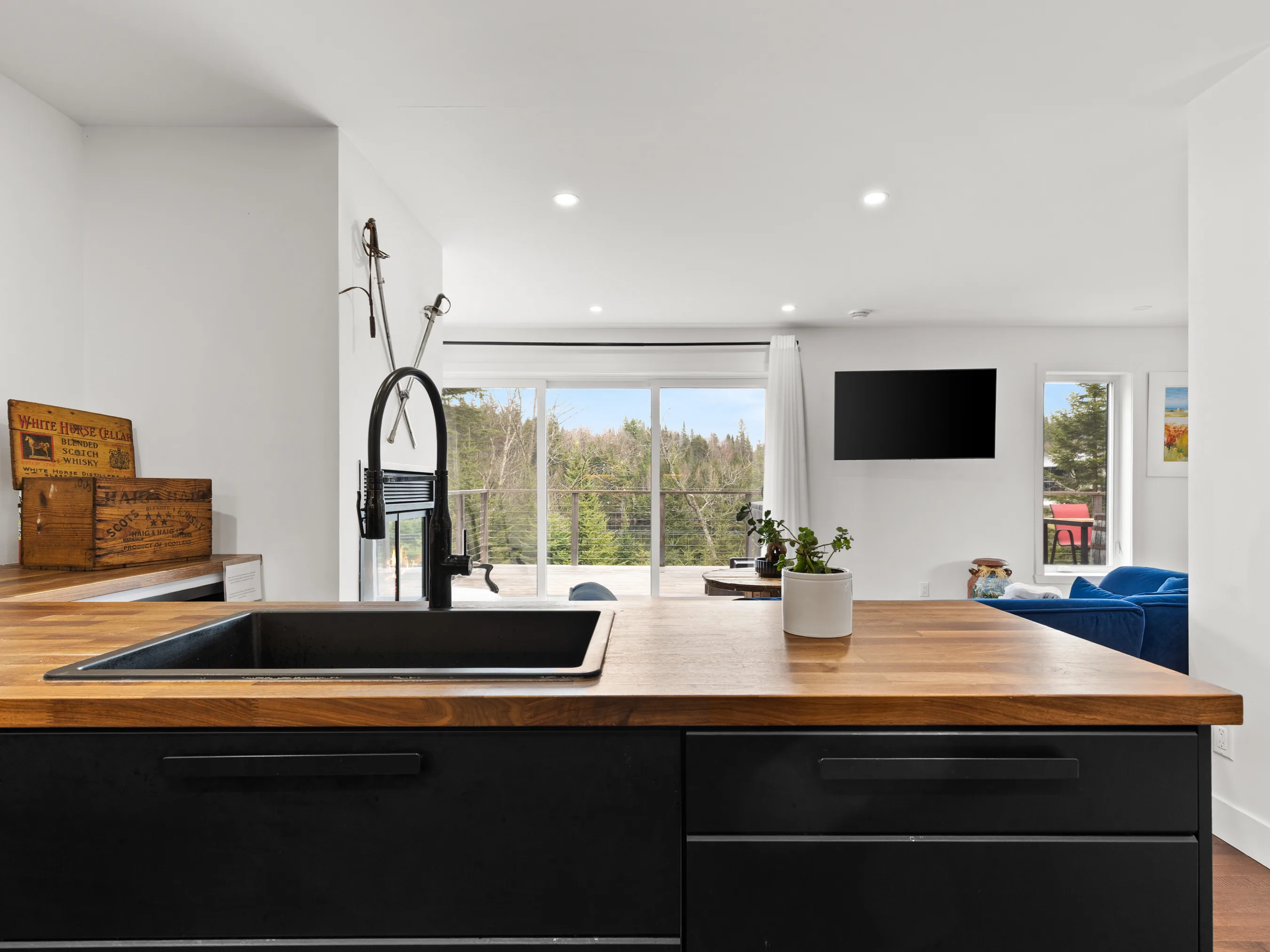 Îlot de cuisine du chalet Le Bellissime
