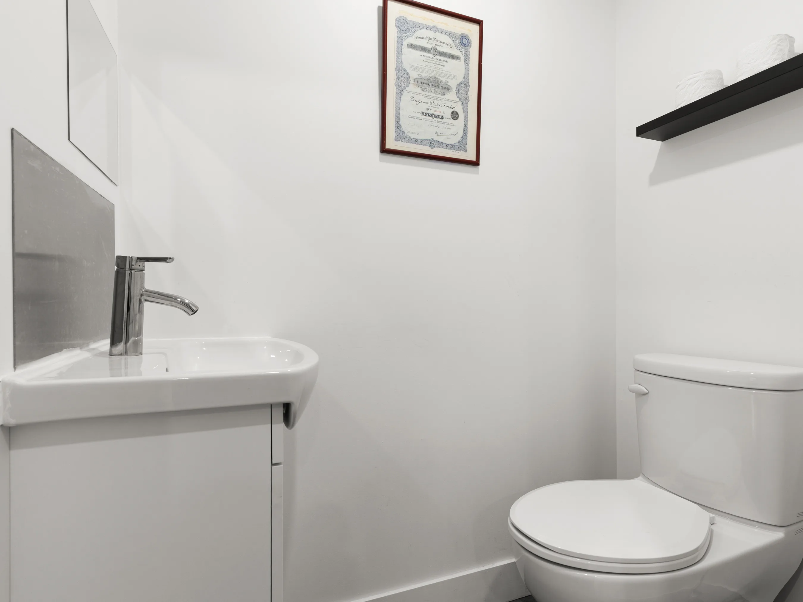 Toilette étage du chalet Le Bellissime
