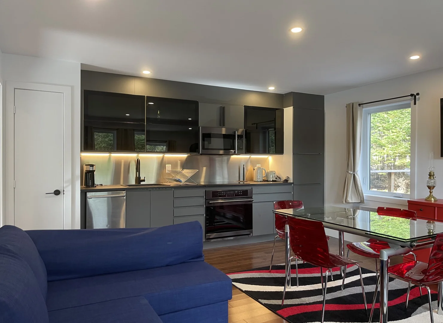 Salle de vie du chalet Le Nautique