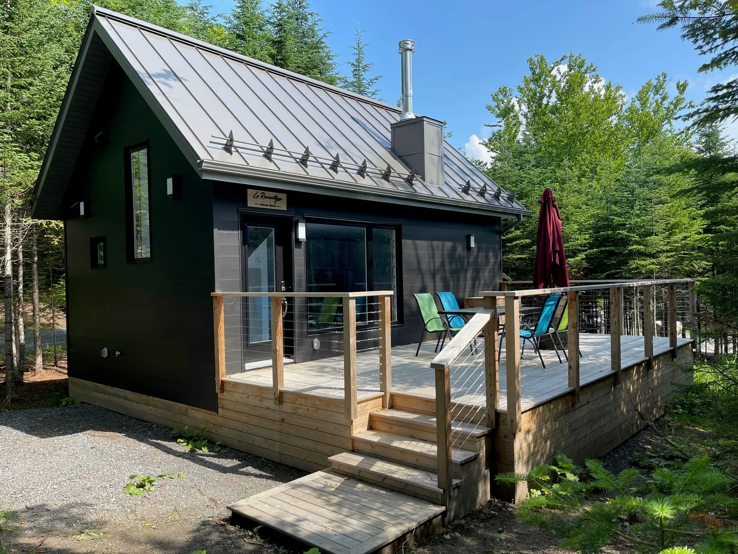 Vue extérieure du chalet Le Romantique