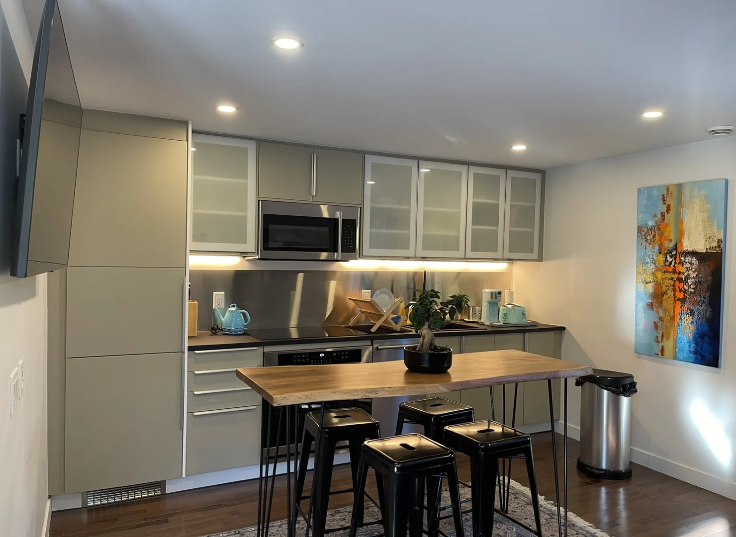 Salle de vie du chalet Le Romantique