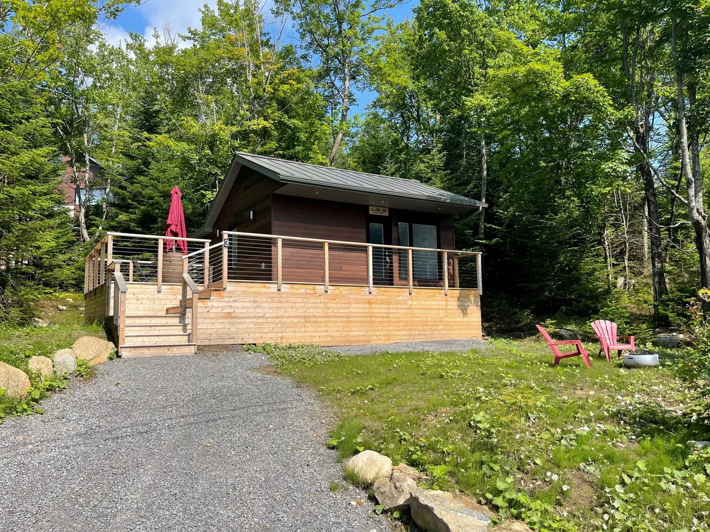 Vue extérieure du chalet Le Tête à Tête